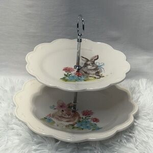 Bunny Rabbit Tiered Plates